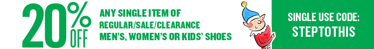 20% off Any Single Item in Shoes