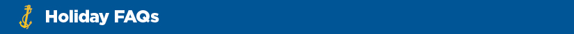 Holiday FAQs