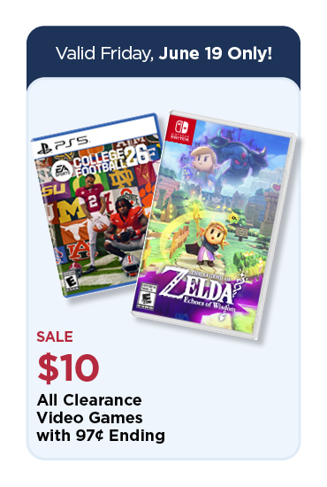 $10.00 Entire Stock Clearance Video Games