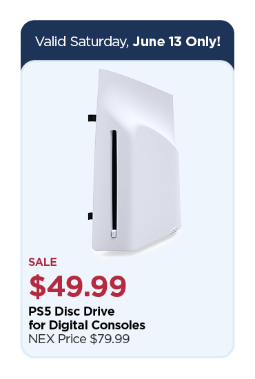 Save $30! $49.99 Disc Drive for PS5 Digital Consoles