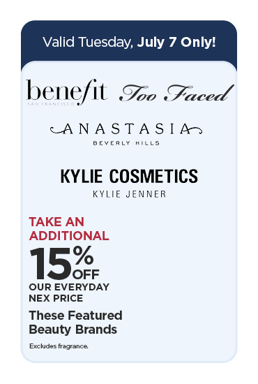 15% OFF EDLP Select Makeup Brands - Anastasia Beverly Hills, Too Faced, Kylie Cosmetics & Benefit
