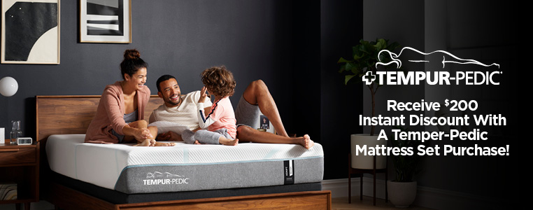 $200 rebate with Tempur Pedic mattress set purchase