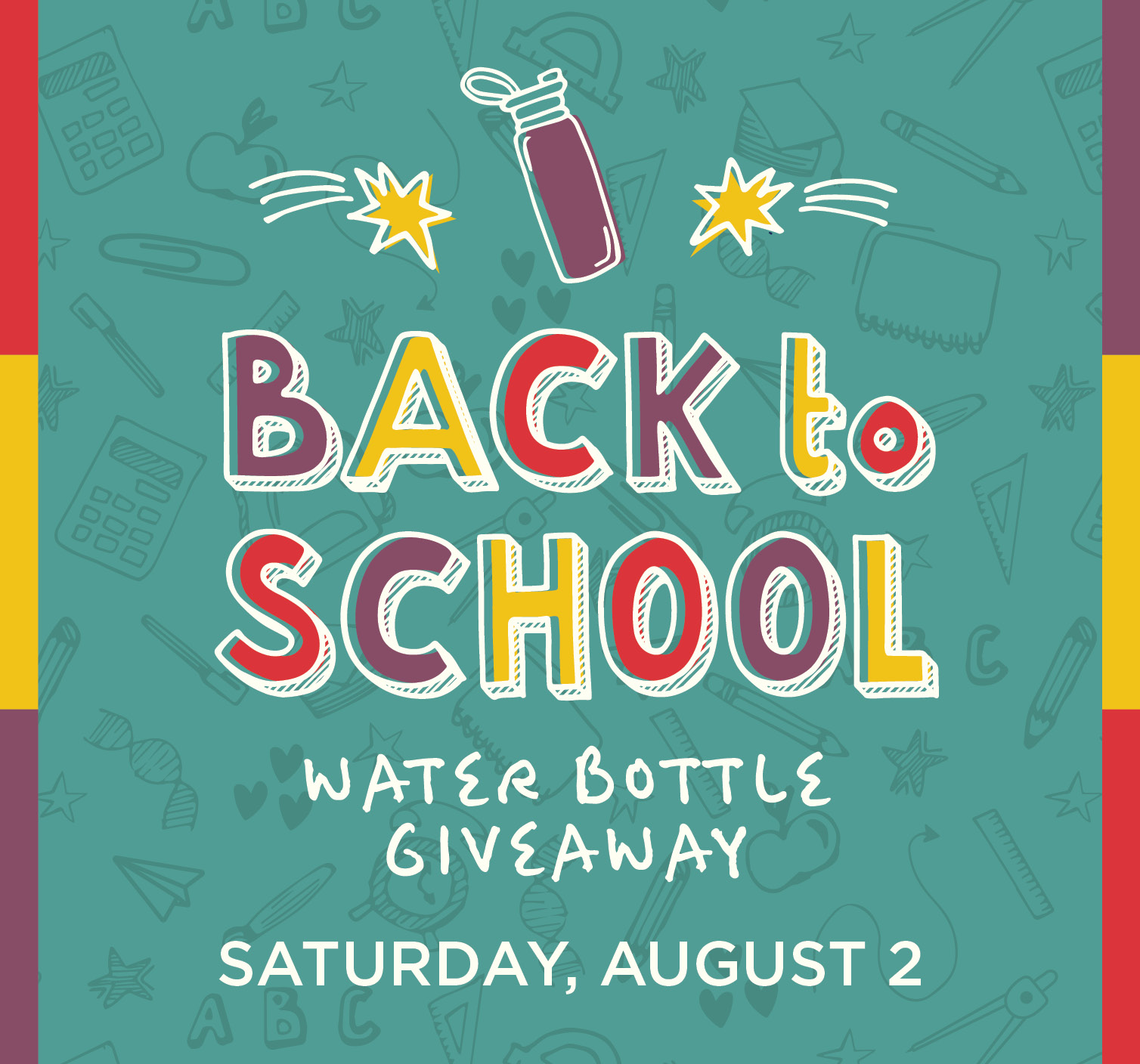 Back to School Water Bottle Giveaway