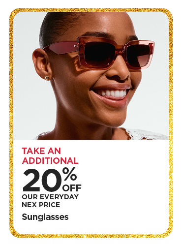 Take an additional 20% off Sunglasses 