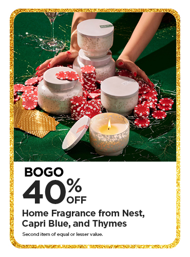 BOGO 40% Home Fragrance from Nest, Capri Blue, Thymes