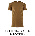 T-Shirts, Briefs & Socks