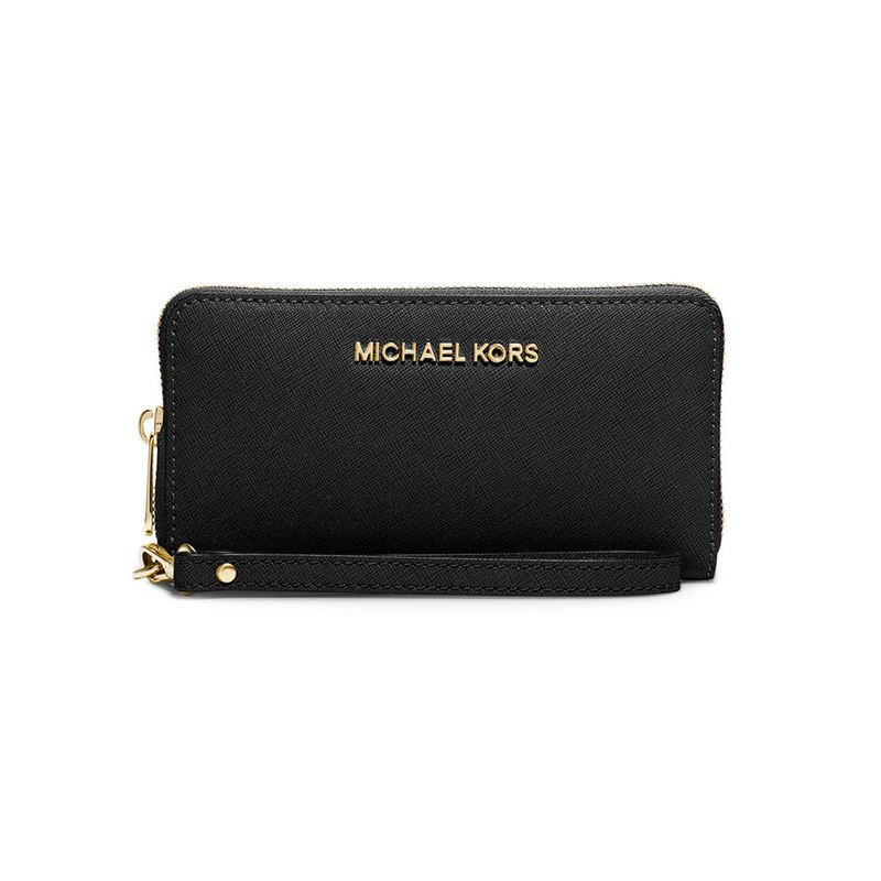 Michael Kors Jet Set Travel Large Flat Multifunction Phone Case Saffiano  Black | Wristlets | Accessories - Shop Your Navy Exchange - Official Site