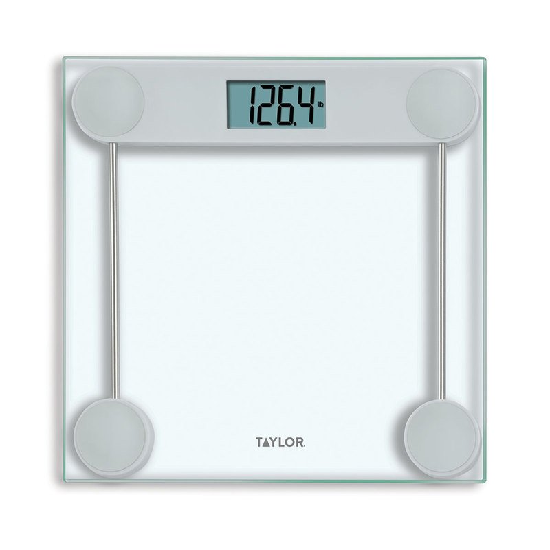 Taylor Digital Scale, Clear Glass, Bathroom Scales