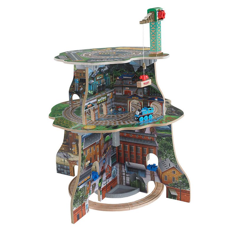 thomas and friends wooden railway train table