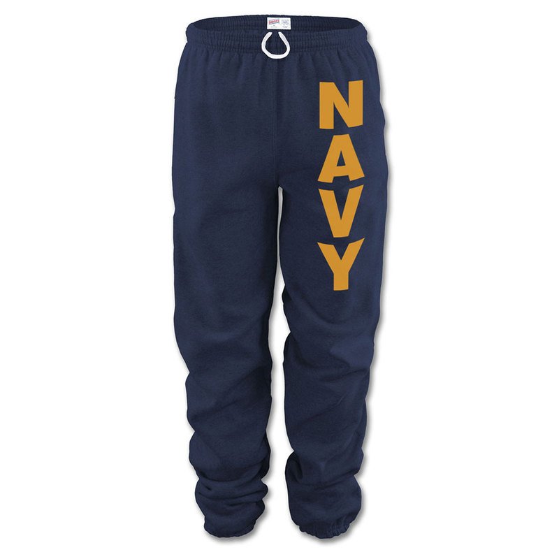 Soffe Men's Usn Fleece Sweatpants In 2xl, Men's Navy Pride Pants