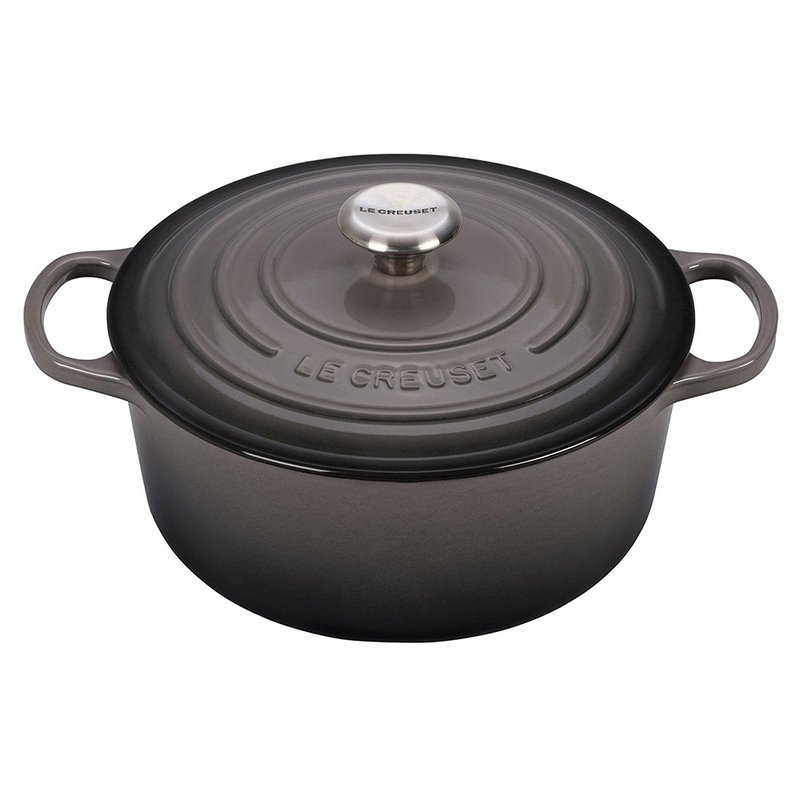 Le Creuset 5.5 Quart Signature Round Dutch Oven, Oyster