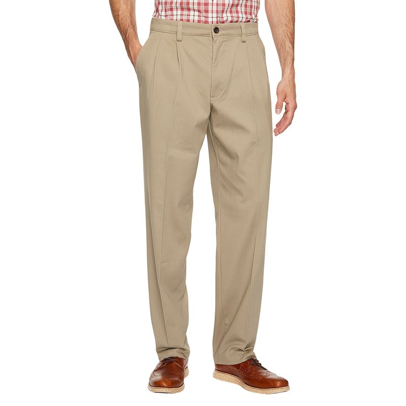 Dockers Men's Easy Khaki Stretch Classic Fit Pleated Pants | Casual ...