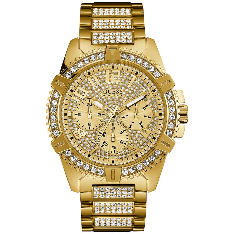 hvordan man bruger hylde roman Guess Men's Gold-tone Multifunction Watch, 46mm | Men's Watches |  Accessories - Shop Your Navy Exchange - Official Site