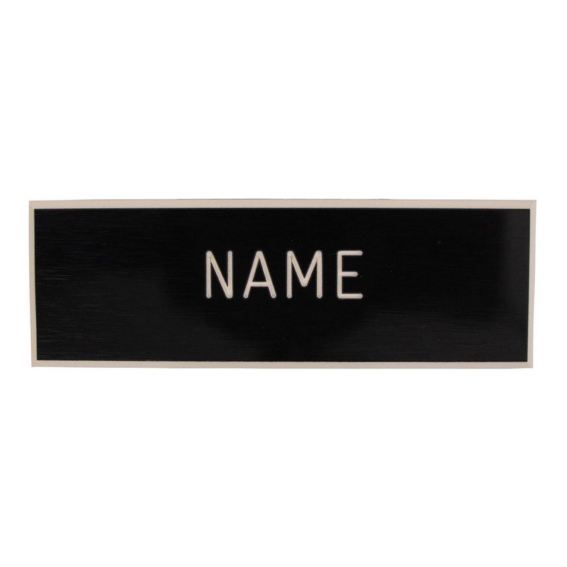Black Plastic Name Tag Engraved Plastic Name Tags Military