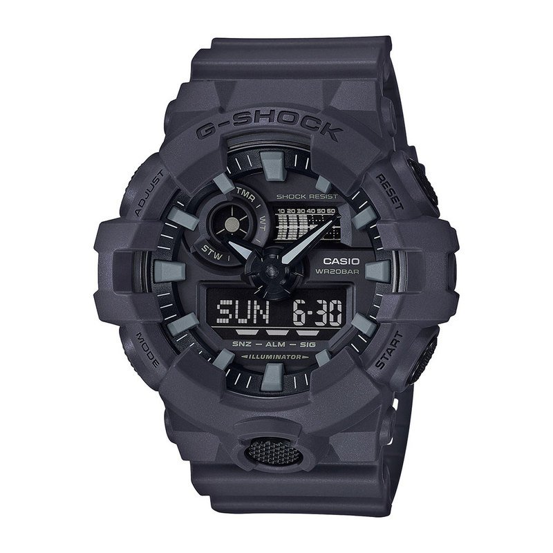grey g shock watch men's
