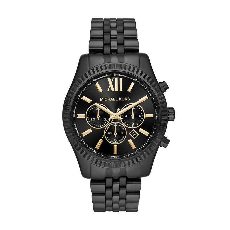 Watch Mk8603, Black Ip Bracelet 44mm 