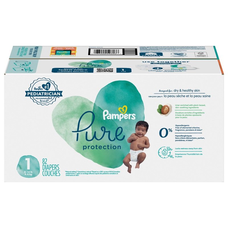 Pack 74 PAMPERS Diapers Premium Protection Size 6 (13+kg) Baby Baby Dry