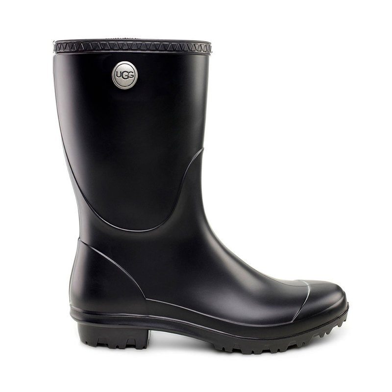 ugg matte black rain boots