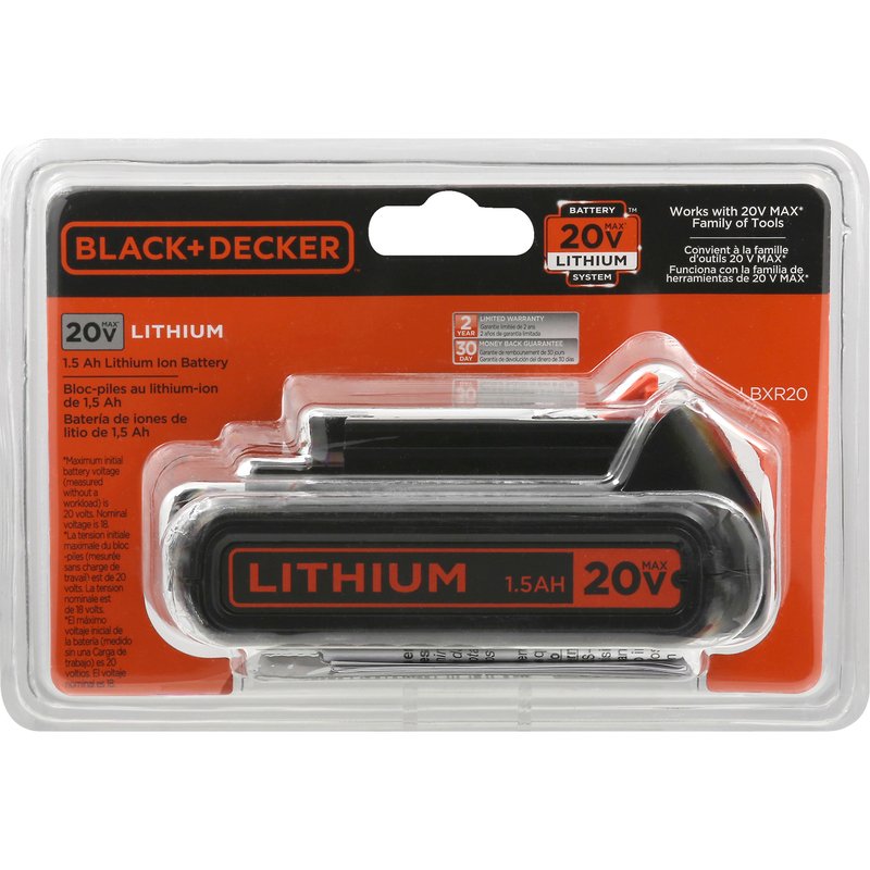 Black & Decker 20 Volt Battery