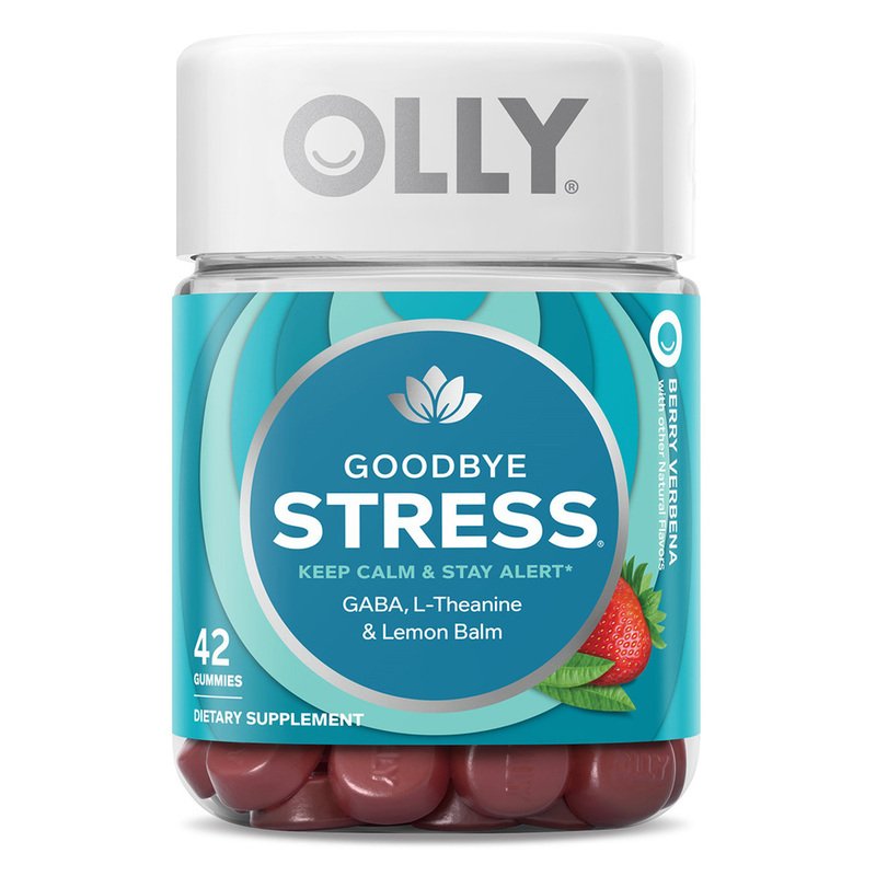 Olly Goodbye Stress Keep Calm & Stay Alert Gummies, 42-count, Melatonin &  Herbal Calming & Sleep Supplements