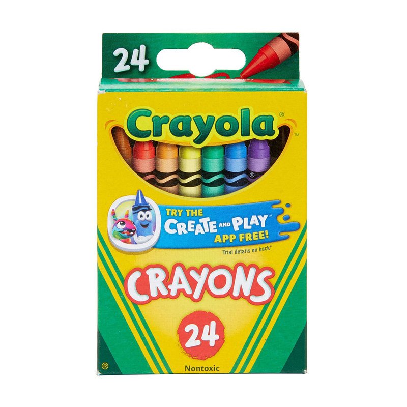 Crayola Crayons, 24-count, Markers, Crayons & Highlighters