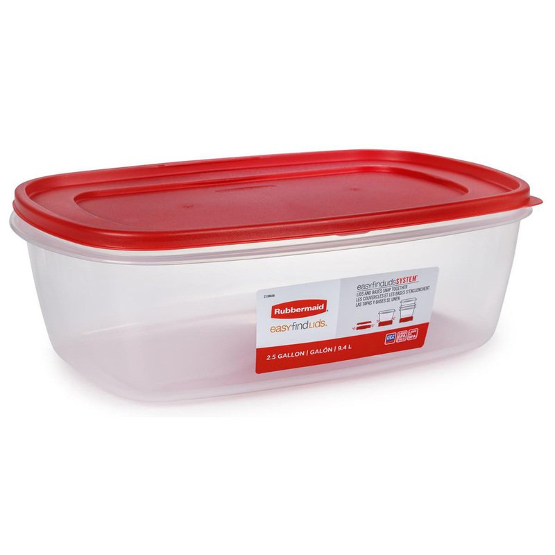  Rubbermaid Easy Find Lids Food Storage Container, 2 Cup, Racer  Red: Food Savers: Home & Kitchen