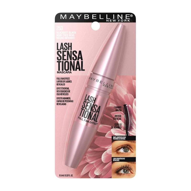 Maybelline Lash Sensational Washable Mascara Blackest Black | Mascara | & Personal Care - Shop Your Exchange - Official Site