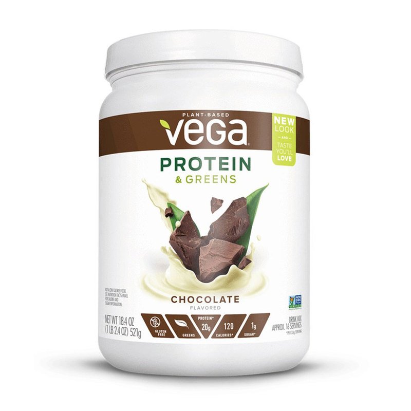Vega Plant Protein & Greens Chocolate Powder, | Protein | Fitness - Shop Navy Exchange - Official Site