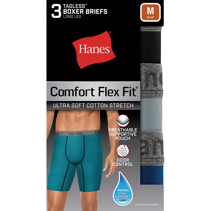 Hanes Men's Comfort Flex Waist Wicking Cool Comfort Best Briefs, 8