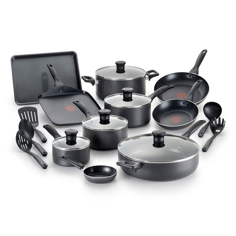 20Pcs Non Stick Cookware Set Cooking Pots Frying Pan Set Utensils