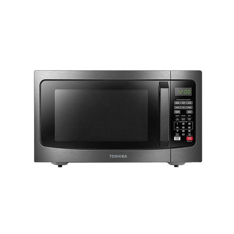 Toshiba 1.2 Cu. ft. Black Stainless Steel Microwave with Smart Sensor