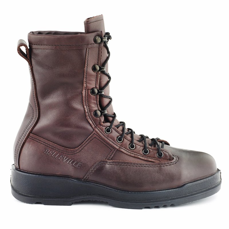 Belleville Chocolate Brown Flight Deck Steel Toe Boot | Boots