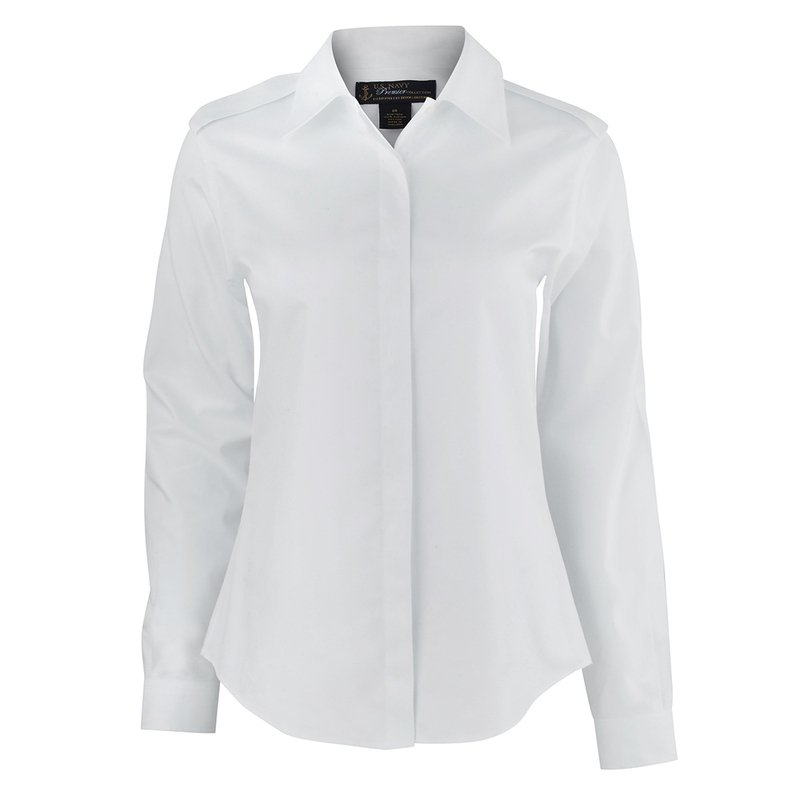 No-iron White Long Sleeve Dress Shirt ...