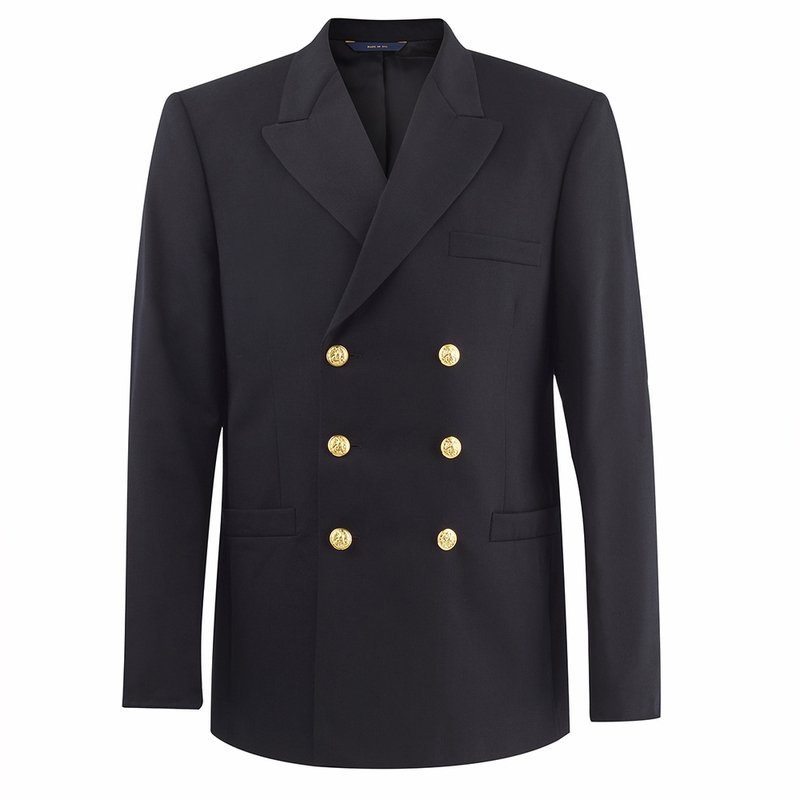 Brooks Brothers Men's Wool Jacket, Service Dress Blue (sdb)