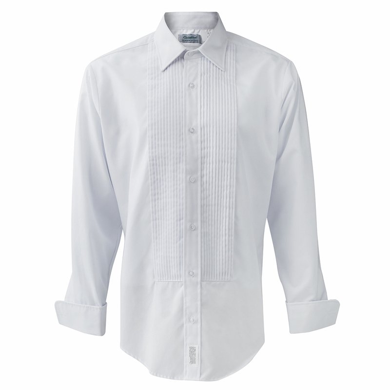 Long sleeves White, Men's Fashion, Tops & Sets, Formal Shirts on