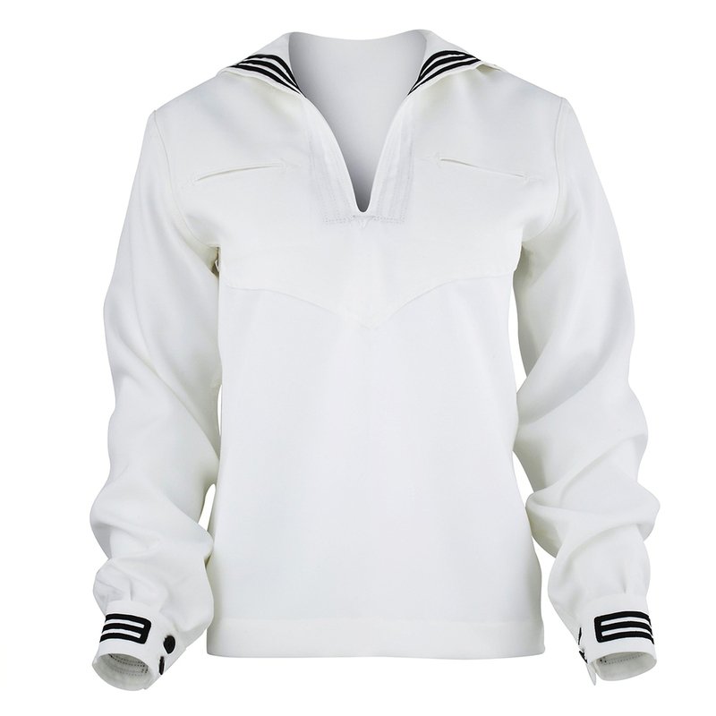 Women s Dress White Jumper W piping Service Dress White sdw Military Shop Your Navy Exchange Official Site