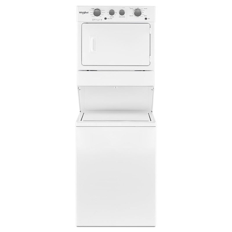 Whirlpool Stacked Washer/gas Dryer Combo, White (wgt4027hw) Laundry