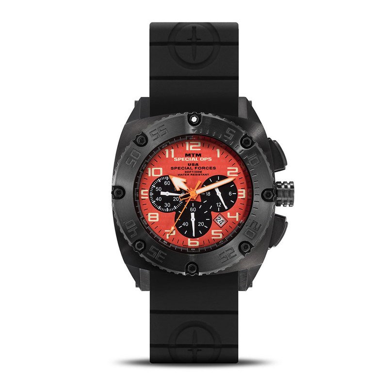 Mtm Special Ops Patriot Black Stainless Steel Chronograph Watch Men s Watches Accessories Shop Your Navy Exchange Official Site