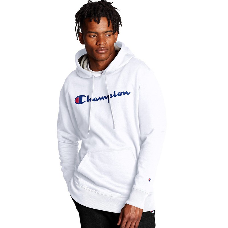 Champion powerblend hotsell fleece pullover hoodie