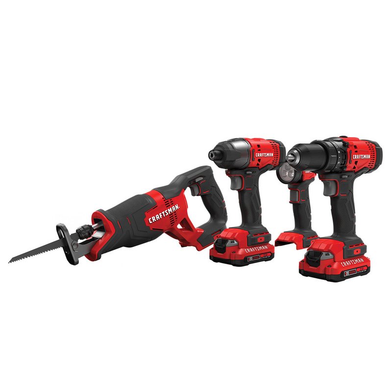 Craftsman 20v Cordless Tool Combo Kit Power Tools General Hardware  Shop Your Navy Exchange Official Site