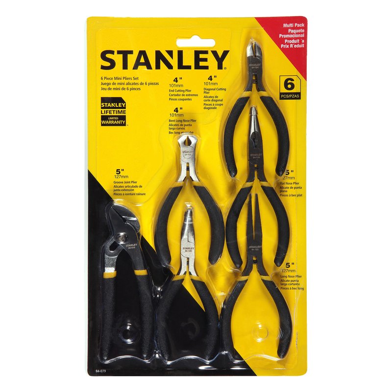 Stanley 6-piece Basic Mini Plier Set, Hand Tool Sets