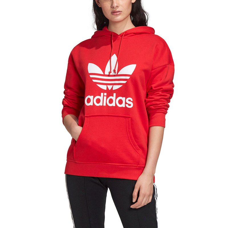 adidas trefoil hoodie girls