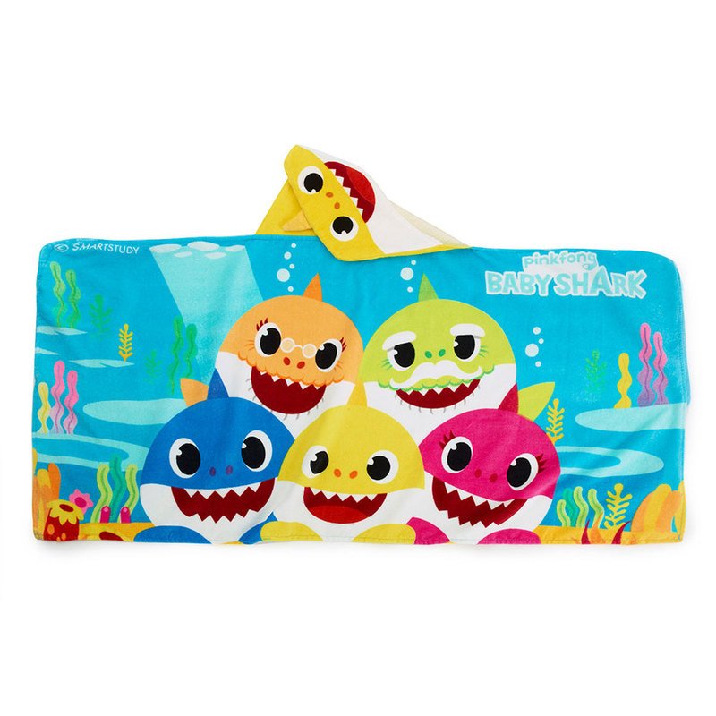 baby shark bath towel