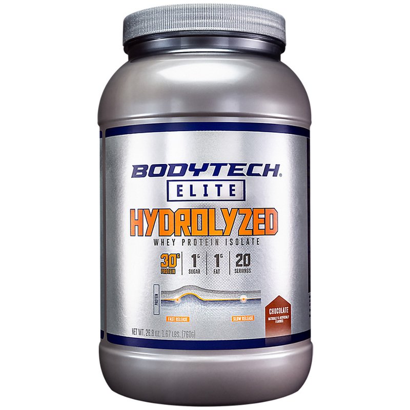 Bodytech Elite Hydrolyzed Whey Protein Isolate Chocolate 1.67lbs 20