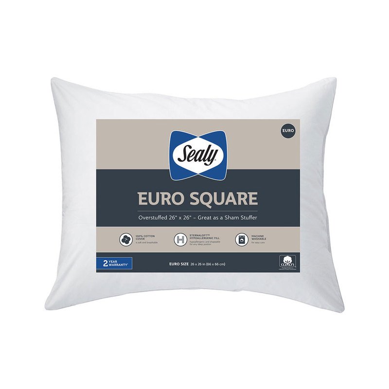 Sealy Euro 26x26 Square Pillow, Bed Pillows & Protectors