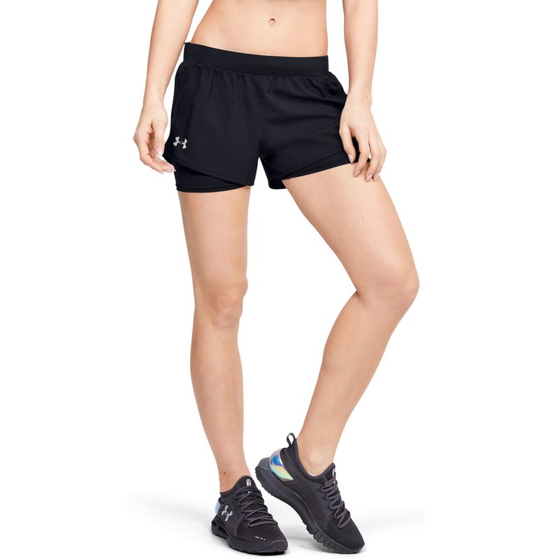 under armour fly by mini shorts