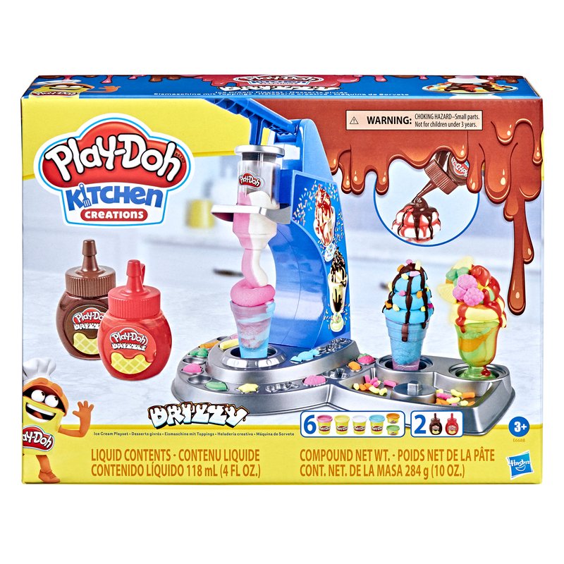 Play-doh Kitchen Creations Drizzy Ice-cream Playset  Clay, Dough, Sand &  Pottery Kits - Shop Your Navy Exchange - Official Site
