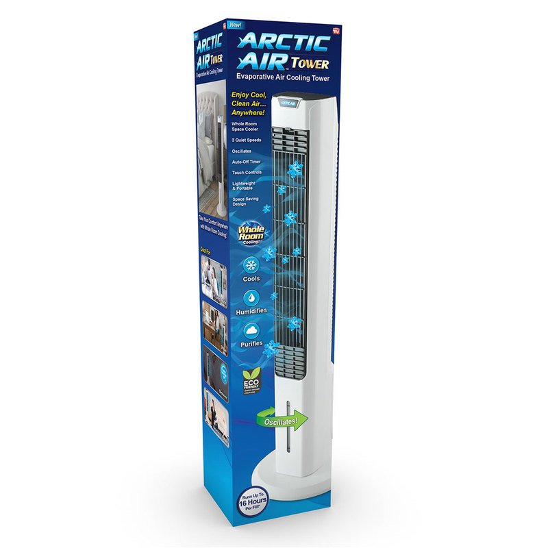 Asotv Arctic Air Tower Oscillating Cool Air Fan As Seen On Tv For