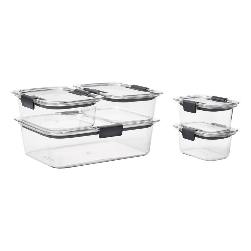 Rubbermaid Brilliance Glass Food Storage Container Set