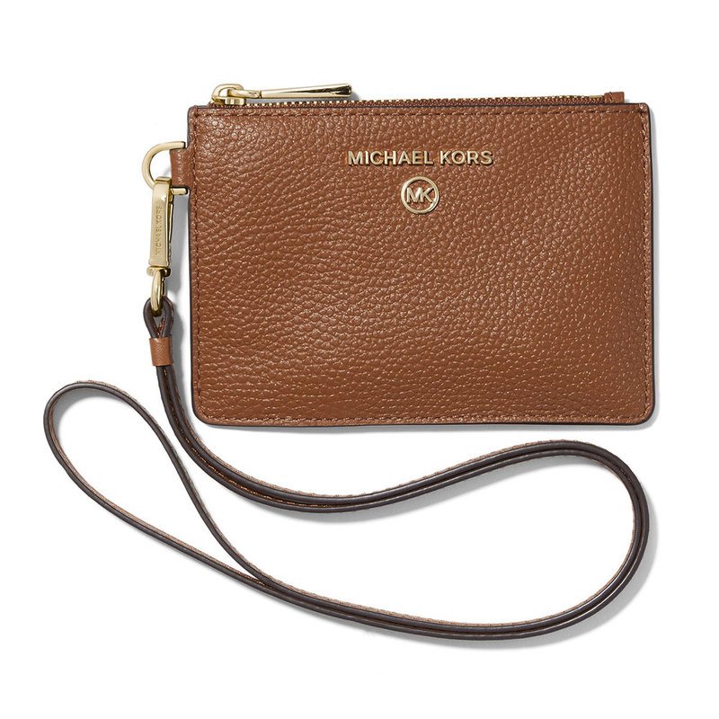 Michael Kors Womens Brown/Airplanes Jet Set Coin Purse